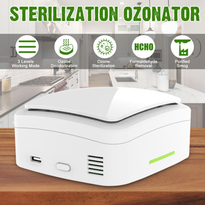 Sterilizzatore Deodorante Purificatore d'aria per uso domestico Sterilizzatore per frigorifero Deodorante USB ricaricabile Deodorante Eliminatore di