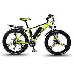 EggshellHome Biciclette Elettriche per Adulti, Mens Mountain Bike, Magnesio Ebikes Lega Biciclette all Terrain, 26" 36V 350W Rimovibile agli Ioni di L en oferta