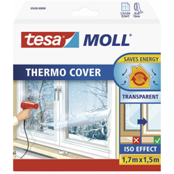 Tesa Moll Thermo Cover Window Pellicola Isolante per Finestre - Isolante Termico Trasparente per le Finestre - Include Nastro Biadesivo per Una en oferta