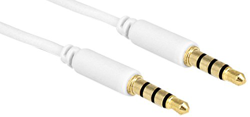 3.5mm - 3.5mm, 5m cavo audio Bianco en oferta