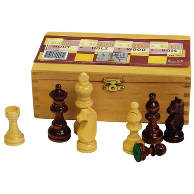 Pezzi degli Scacchi 87 mm Nero/Bianco 49CL - Abbey Game