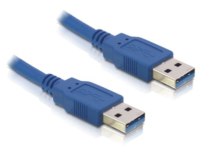 USB 3.0-A male/male - 1m cavo USB USB A Blu