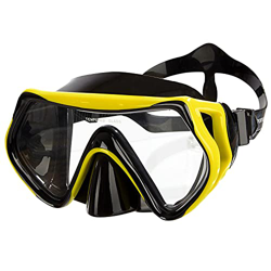 Sportastisch Maschera subacquea antiappannamento "Dive Under" Occhiali subacquei adulto a tenuta stagna in vetro temperato, Maschere da snorkeling pro características