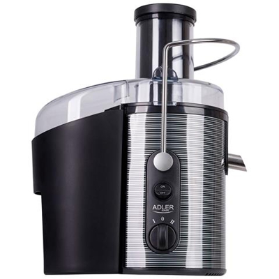 Ad 4125 Centrifuga Frutta E Verdura, Acciaio Inox. , Senza Bpa, 75 Mm Bocca, 20.000 Rpm 1500w Nero / grigio