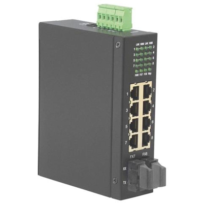 Industrial Switch, 6x RJ-45, 2x SC, unmanaged, SC, 106 x 40 x 140 mm