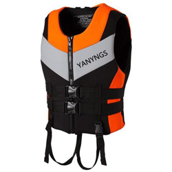 Pesca Sportiva Water Skivest - Kayak, Canottaggio, Nuoto E Giubbotto Di Sicurezza Alla Deriva [ arancio / Xxxl (95-105kg) ] en oferta