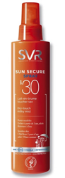 SVR SUN SECURE SPRAY SPF 30 200 ML características