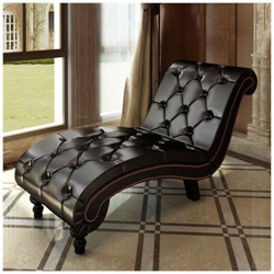 Chaise Lounge Chesterfield Poltrona Marrone A Capitonnè precio