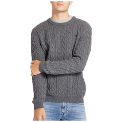 Maglione Da Uomo A Trecce Phillips Brook Grigio Taglia M Codice A2cequ14 en oferta