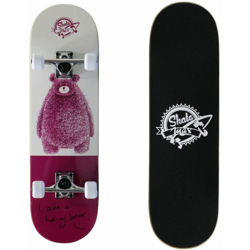 Skateboard Junior Completo di Ruote Hairy Bear Orso Skate Skatemax Rosa New características