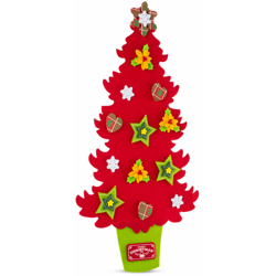 Albero di Natale in feltro da appendere 73 cm - rosso precio