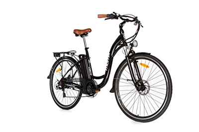 Moma Bikes, Bicicletta Elettrica Shimano, Ruota da 28", Alluminio, Battería Ion-Litio 36V 16Ah