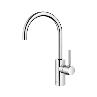 Dornbracht Meta miscelatore monocomando per lavabo con scarico, sporgenza 167 mm, bocca girevole a 180, colorazione: Platino Opaco - 33560661-06