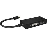 IB-AC1032 Mini DisplayPort DVI-D + VGA (D-Sub) + HDMI Nero, Adattatore características