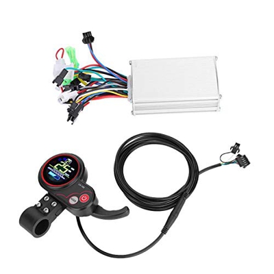 Kit controller E-Bike, controller scooter elettrico con pannello di controllo display LCD e interruttore cambio (universale per con Hall o senza Hall）