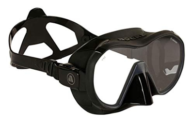 APEKS VX1 - Maschera da Immersione con Lenti Trasparenti, Nero/Nero