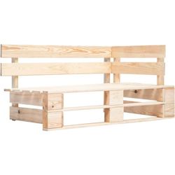 Panca da Giardino Angolare con Pallet in Legno precio