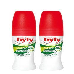 Byly Organic Extra Fresh Deodorante Roll On 2x50ml precio