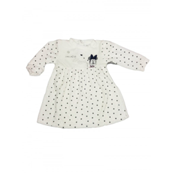 Vestito vestitino abito ciniglia bimba neonato Disney baby Minnie panna 9 m en oferta