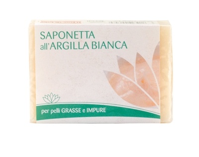 Fior Di Loto Saponetta Argilla Bianca Biologico 100g