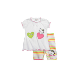 Vestito vestitino abito bimba neonato Hello Kitty bianco 12 m en oferta