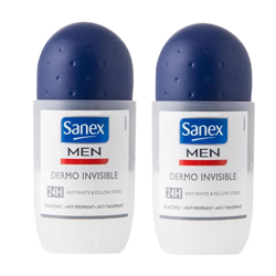 Sanex Men Dermo Invisible Deodorante Roll On 2x50ml precio