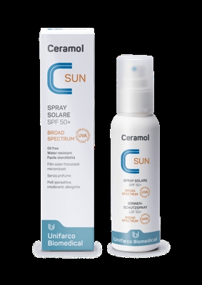 Unifarco Ceramol Sun Spray Solar Spf50 + Sin aceite 125ml