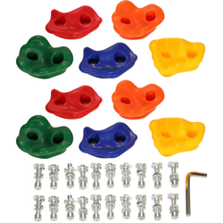 Confezione da 10 kit di pietre per arrampicata su roccia da parete, set da giardino, giocattoli per bambini con viti di montaggio en oferta