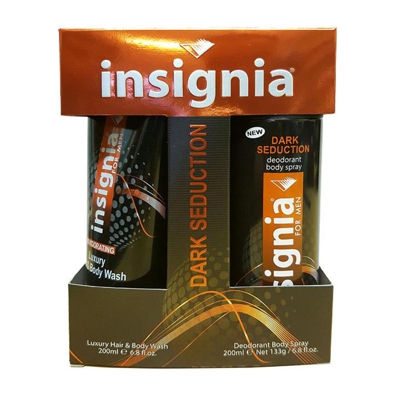 Insignia For Men Dark Seduction Deodorante Spray 200ml Set 2 Parti