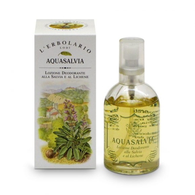 L&#39;Erbolario Aquasalvia Lozione Deodorante alla Salvia e Lichene 100ml