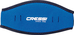 Cressi Mask Strap Cover, Testiera in Neoprene per Maschere Subacquee Unisex Adulto, Blu, Unica precio