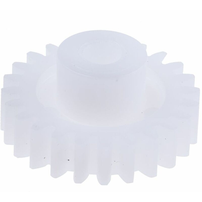 Ingranaggio cilindrico RS PRO, modulo 1, 24 denti, passo Ø 24mm, semigiunto Ø 11.7mm, foro Ø 5mm, in POM