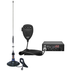 Kit Radio Cb Escort Hp 8000l Asq + Antenna Cb Ml70 Con Base Magnetica 145mm precio