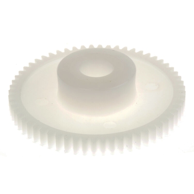 Ingranaggio cilindrico RS PRO, modulo 0.5, 60 denti, passo Ø 30mm, semigiunto Ø 14mm, foro Ø 6mm, in POM