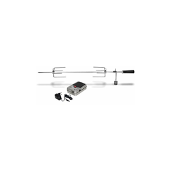 7903 Grill Spiedo Set per barbecue a gas Boston, Acciaio Inossidabile spiedo girevole, Girarrosto, con motore accessorio per barbecue/grill, Argento, en oferta