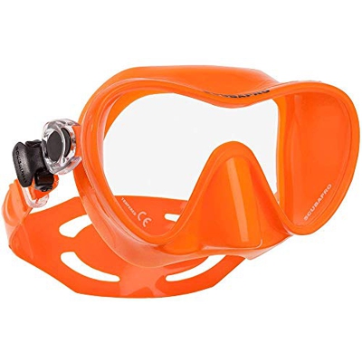 SCUBAPRO Trinidad - Maschera subacquea con 3 lenti (arancione)