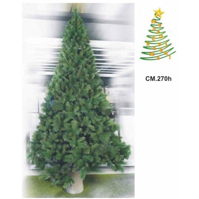 Albero Di Natale Cm.270 Claviere Con Pigne