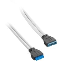 CM-CAB-IUS3-N50KW-R cavo USB 0,5 m USB 3.2 Gen 1 (3.1 Gen 1) Bianco, Cavo di prolunga