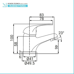 Set rubinetti lavabo bidet e incasso doccia Nobili serie Italia características