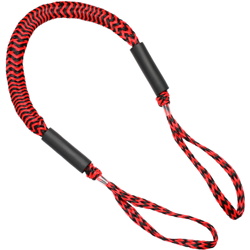 Bungee Boat Dock Line 5ft Lunghezza allungata Linee di attracco in PP Corda di ormeggio Accessori per barche per barca Kayak Canoa,modello:Black x Red en oferta