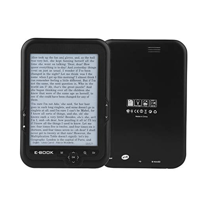 Jopwkuin Lettore di e-Book da 16 GB, Facile da afferrare con Una Mano Facile da trasportare 189 g di Peso Lettore di e-Book divertiti a Leggere Sempre