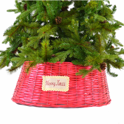 Cesta Rossa Copertura Base Albero di Natale Colore Rosso Ã 45 x 20 cm CESTA ROSSA COPRIBASE ALBERO D.45X20 | PZ en oferta