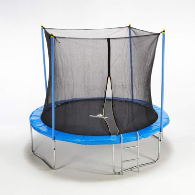 Trampolino Tappeto Elastico 245cm Rete e Imbottiture di sicurezza Kangaroo M