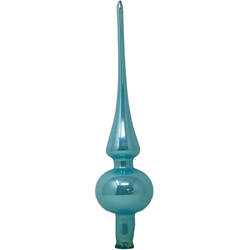 Puntale albero di Natale vetro azzurro mare luci 26cm características