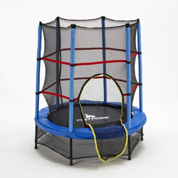 Trampolino Tappeto Elastico per bambini 140cm rete e imbottiture di sicurezza Frog en oferta