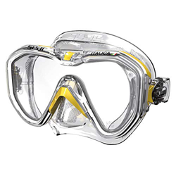 SEAC Italica, Maschera Sub Monolente per Immersione Subacquea Professionale, Ricreativa e Snorkeling, Alta qualità Made in Italy Unisex Adulto, Traspa precio