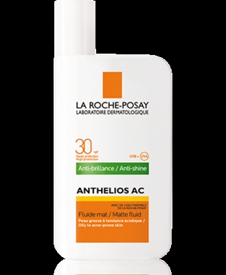 La Roche-Posay Anthelios Fluido Mat Anti-Lucidità SPF30 Protezione Alta Ultra UVA Flacone 50ml