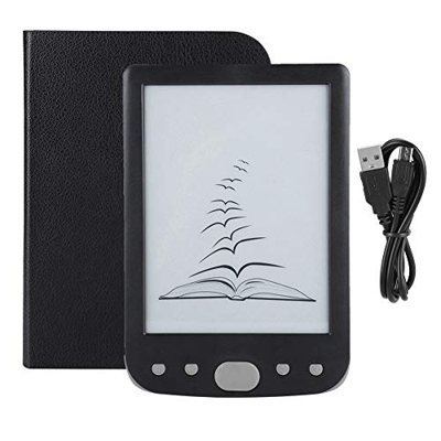 Lettore di E-Book da 6 Pollici con Custodia in Pelle, EReader HD 167 DPI 8G con Design Impermeabile e Illuminazione dello Schermo E-Reader Portatile S