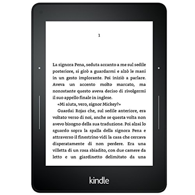 Kindle Voyage Ricondizionato Certificato, schermo ad alta risoluzione da 6'' (300 ppi) con luce integrata a regolazione automatica, sensori VoltaPagin