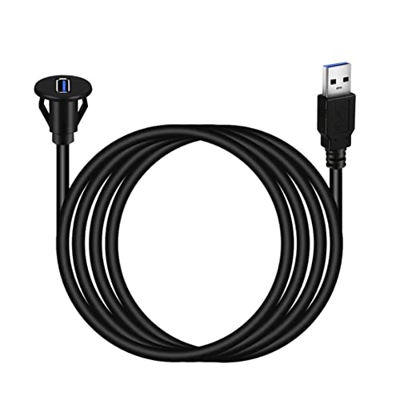 Yixikejiyouxian-A Cavo di prolunga per cruscotto per Auto USB3.0 Cavo di prolunga per Ricarica Dati USB3.0 Cavo a Pannello Fisso con Fibbia Cavo Imper